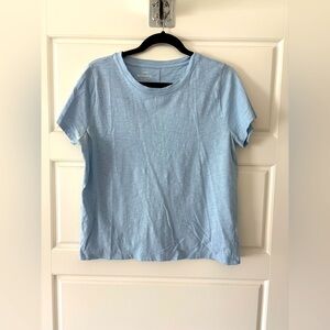 j crew factory Girlfriend Crewneck Tee For Women blue Size Large
